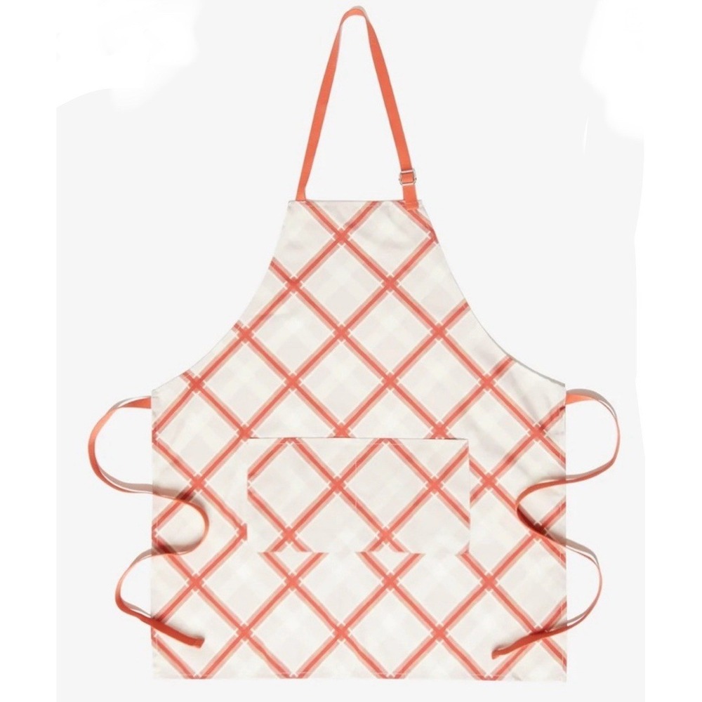 NWT Sewing Down South Cooking Apron Perfectly Plaid 27x31 Designed Craig Conover